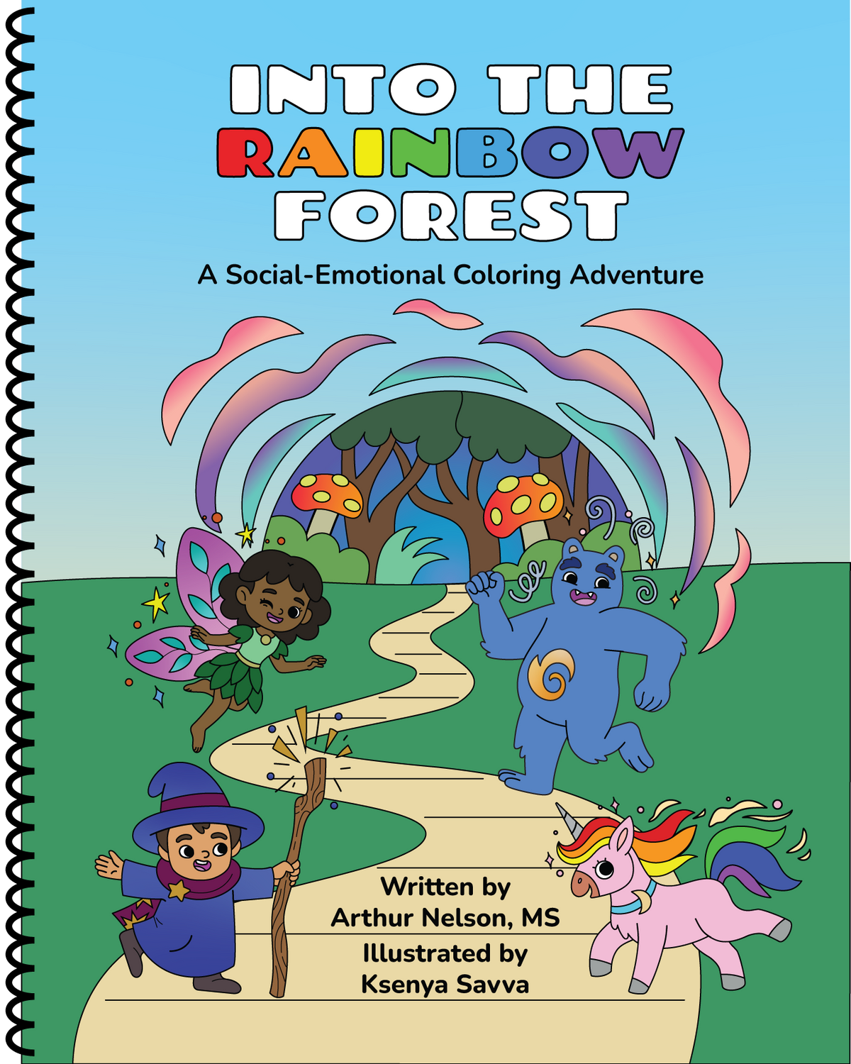 Into the Rainbow Forest: A Social-Emotional Coloring Adventure (Premium Edition)